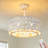 20" Modern Caged Crystal Fandelier Ceiling Fan with Light Remote Control for Bedroom Living Room-1102701992