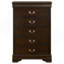 Commode de chambre à 5 tiroirs Janson Cappuccino