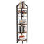 Montfort 176cm H x 28.5cm W Iron Corner Bookcase-1950929300