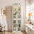 Lighted Glass Curio Display Cabinet-2098246354