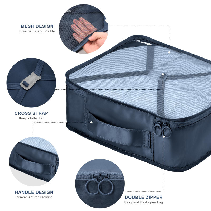 Rebrilliant Fabric Storage Bag, Blue