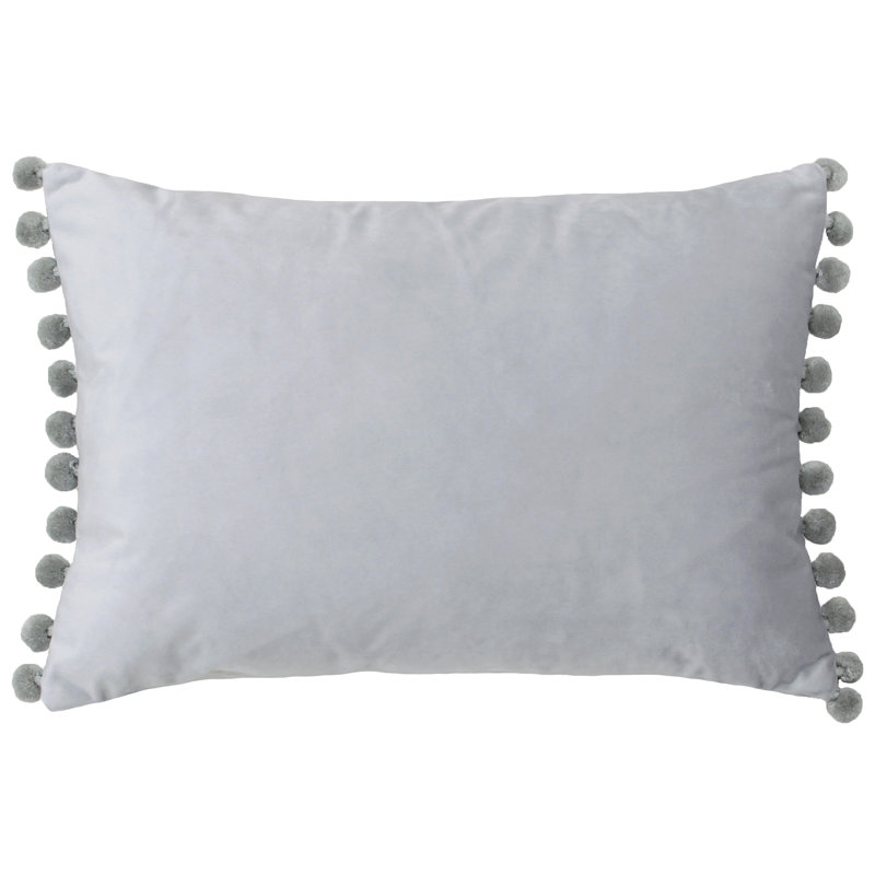 Theis Rectangular Cushion Cover, Dove/Silver, Pillow Cover Only - No Insert
