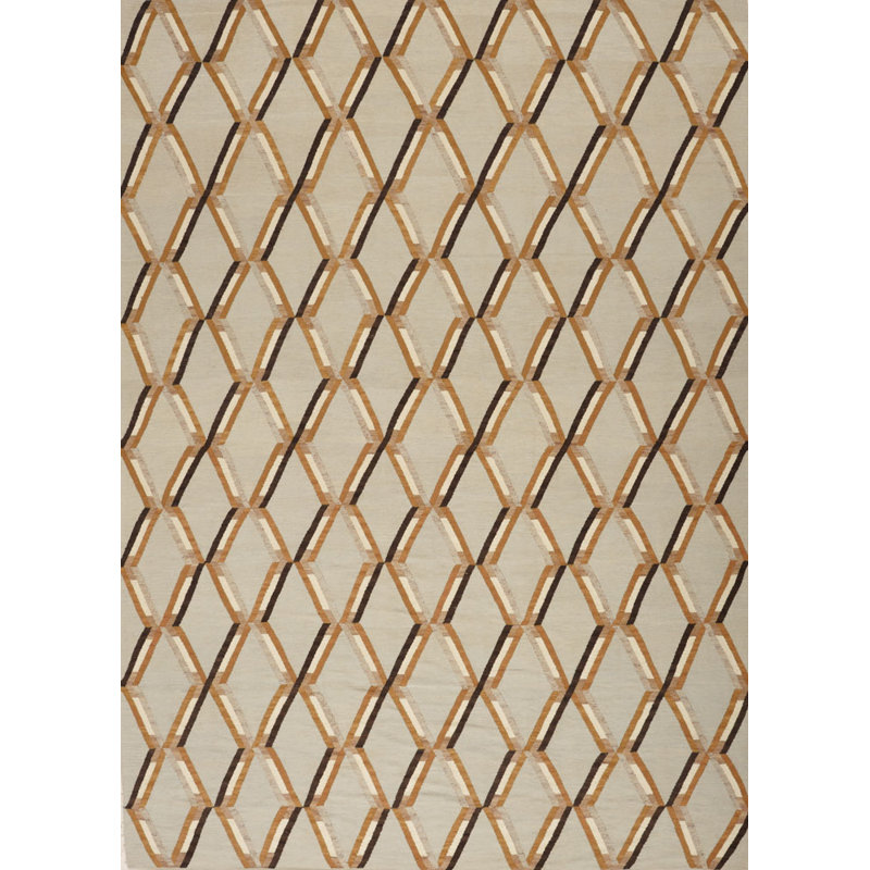 Geometric Area Rug in Beige