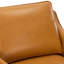 Fauteuil d'appoint rembourré en cuir véritable l 33,4 po-1005270700