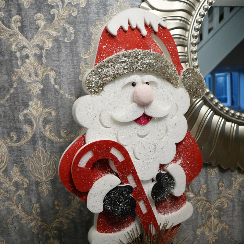 No Holiday Shaped Ornament, 74 cm x 40cm x 12cm, White