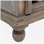 Table de chevet rétro en bois gris