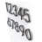 5 in. H Reflective Weather Resistant Self-Adhesive Surface Mount Floating Mount House Number-64013438-69292973