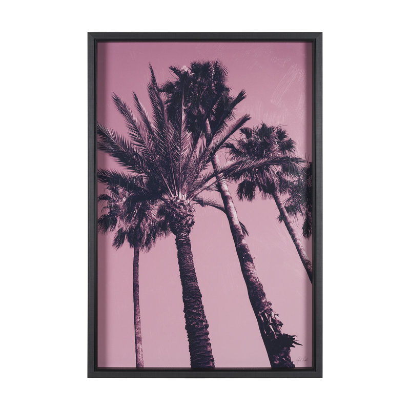 «Tuley Palms Horizontal» par Deborah Revell, reproduction d'art encadrée sous verre, H 46,5 po x l 31,5 po po