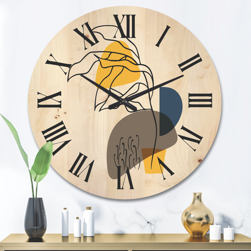 Horloge murale abstraite V, Grand