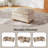 112.2" Chenille Upholstered Sofa with Ottoman, Cloud-Like Modular Sectional Couch with Wooden Legs-1553209639