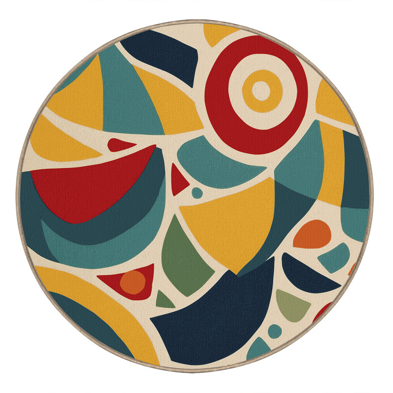 Jazzy Pulse Rug, Round 5'