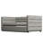 Twin Size Daybed With Trundle, Upholstered Daybed With Padded Back, Gray
