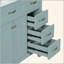 Meuble-lavabo 36 po avec lavabo, armoire de salle de bain avec tiroirs, structure solide et panneau de fibres à densité moyenne-174548368
