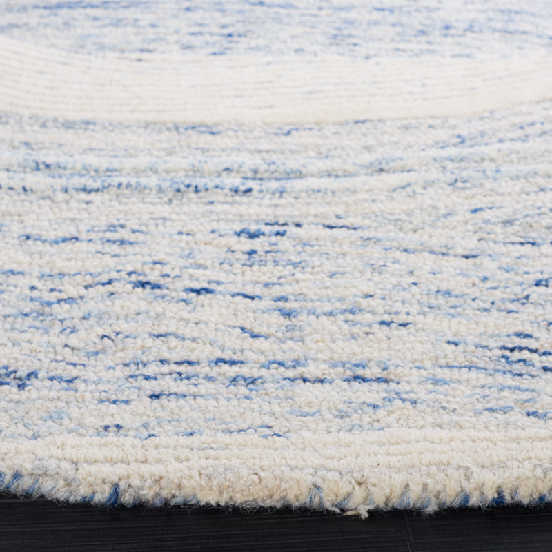 Krish Hand Tufted New Zealand Wool Abstract Rug, Rectangle 2' x 3'