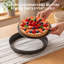 LISI Lot de 2 moules à tarte de 23 cm, fond fixe, antiadhésif, en acier au carbone