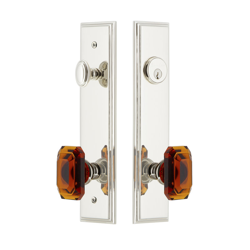 Ensemble d'entrée haut Carré, Nickel poli, 2,375 po