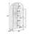 A High Arched Storage Cabinet With A Lamp, A Modern Retro-Style Wooden Storage Cabinet With Adjustable Glass Partitions, Suitable For Use As A Multi-Functional Cabinet In Kitchens-1251430172