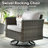 GRS Premium All-Weather Wicker 9 - Person Patio Conversation Set with Cushions-111065716-111065715