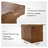 Farmhouse Solid Wood Coffee Table with Thick Top, Rectangular Rustic Center Table for Living Room