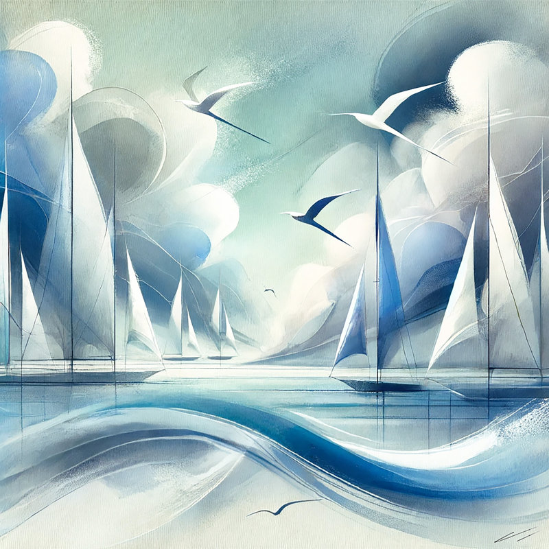 Voile sérénité, impression sur toile tendue, H 30 po x l 30 po x P 1,5 po