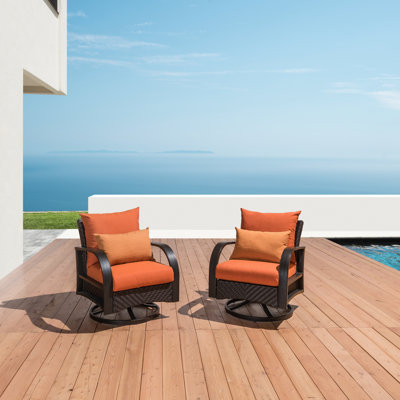 Chaise de patio en osier Kechia