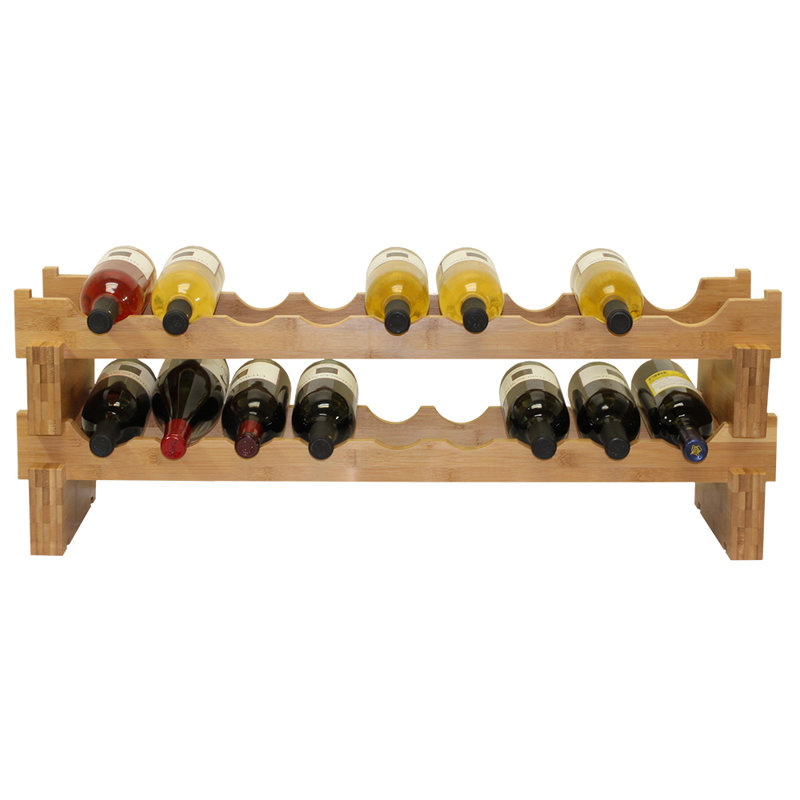 Support à vin en bois massif