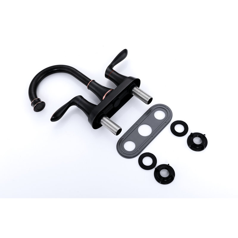 Oil Rubbed Bronze Bathroom Vanity Sink Faucet - 360 Degree Swivel Nozzle For Full Range Washing With Pop-Up Drain Assembly Easy Installation