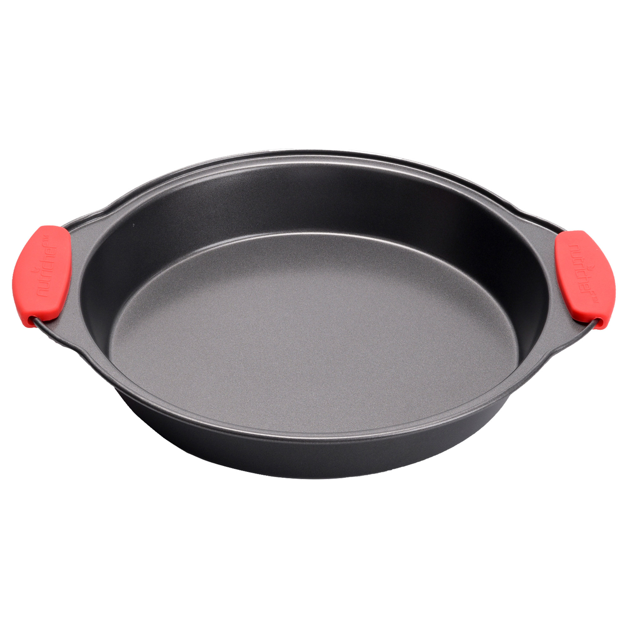 NutriChef Aluminum Non-Stick Round Fluted Cake Pan