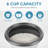 AROMA Rice Cooker, 3-Cup (Uncooked) / 6-Cup (Cooked), Steamer, Small Rice Cooker, 1.5 Qt, Black