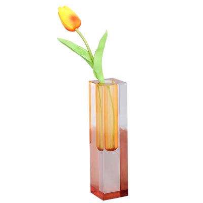 Bud Vase, Maximalist Decor Cute Flowers Vases for Modern Home, Office, Bedroom, Living Room, Dining Table, (Brown)