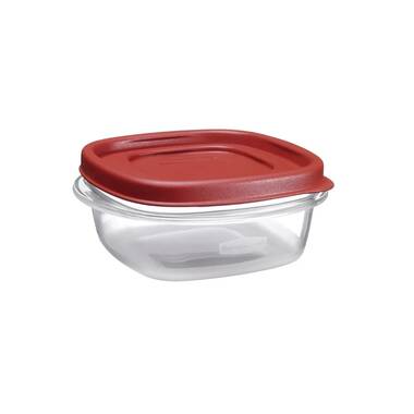 Rubbermaid Easy Find Lids Food Storage Container, 14 Cup, Red 2