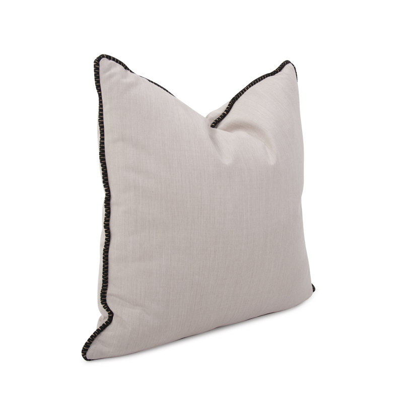 Delijah Square Indoor/Outdoor Pillow Cover & Insert, Seascape Sand, 20" x 20"