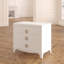 Table de chevet contemporaine l 32 po Velasco - Commode de chambre à coucher avec 3 tiroirs et poignée chic-36526338