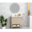 Meuble-lavabo simple 36 po avec comptoir en porcelaine Mena pré-assemblé
