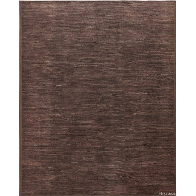 Tapis contemporain brun / beige One-of-a-Kind