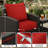 24" X 24" X 6.5" Outdoor Cushion Set Patio Chair Cushions-1257011286