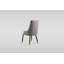 Chaise de salle à manger rembourrée en similicuir avec pieds en métal (ensemble de 2)-371802916