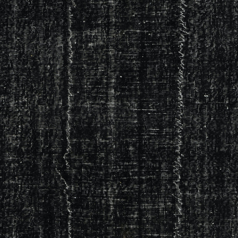 Tapis turc contemporain en laine fait à la main 5 x 8 pi. Tapis rétro noir rétro pour le salon