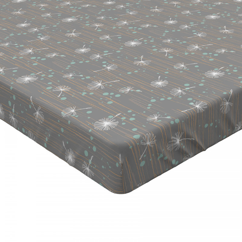 Microfiber Floral Fitted Sheet, Full Fitted Sheet