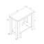 Table d'appoint noire et grise pour salon, structure à panneaux épais, poids 7,3 kg, largeur 29 cm