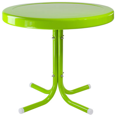 22" Outdoor Retro Tulip Side Table