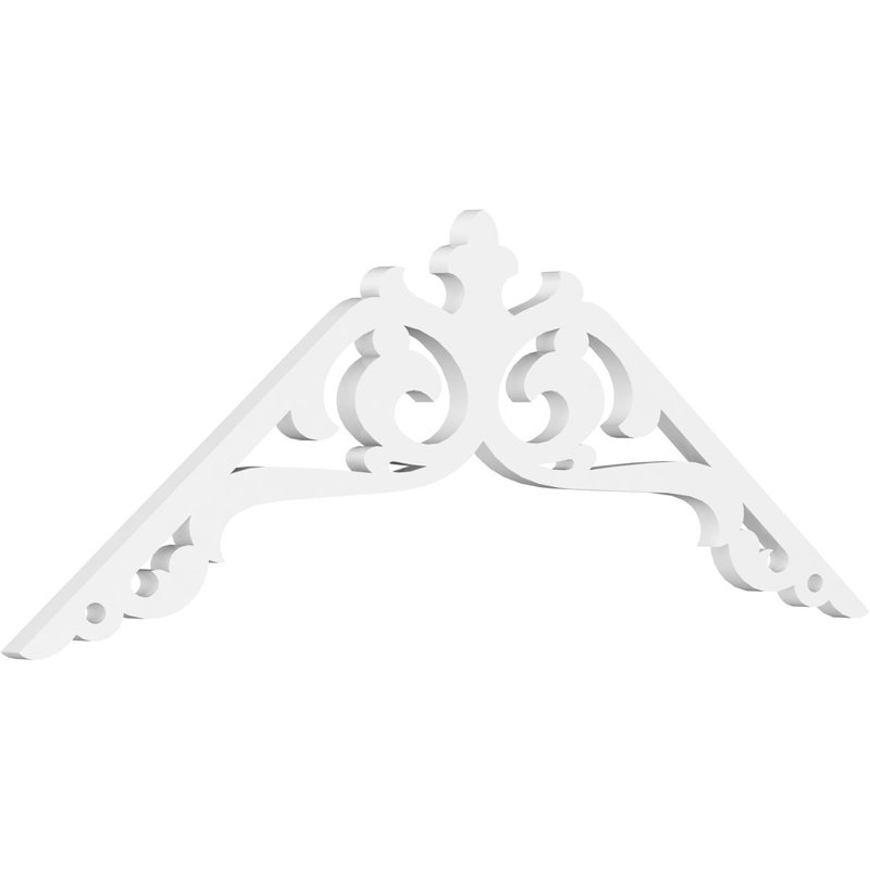 Amber Signature Urethane Gable Pediment, Primed Tan, 18"H x 48"W, 9/12