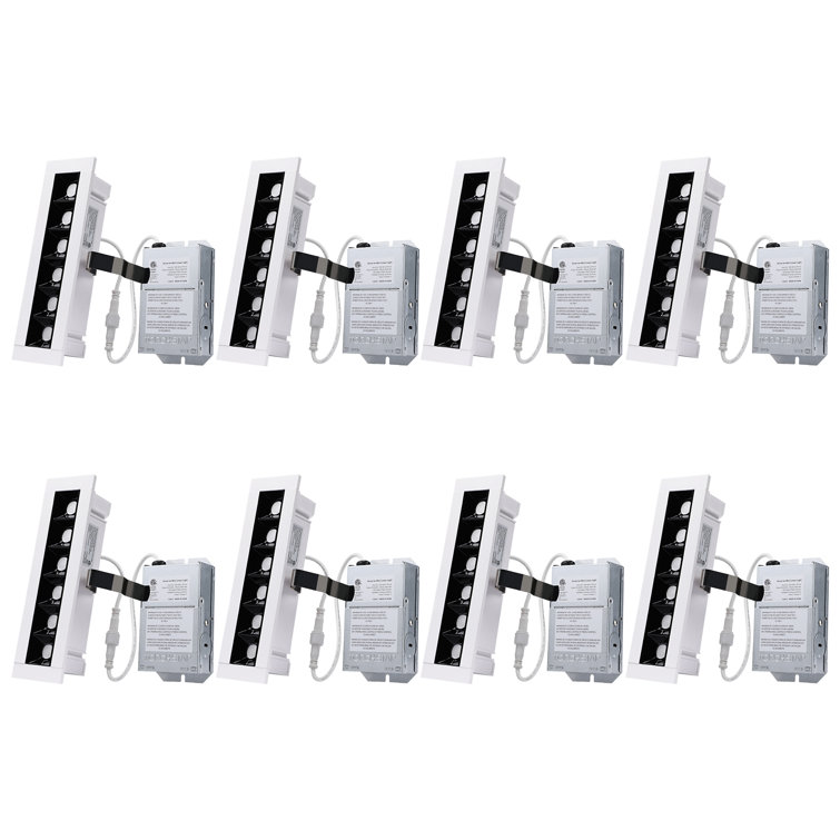 7.28" Ultra Slim Selectable CCT IC Rated LED Canless Recessed Lighting Kit