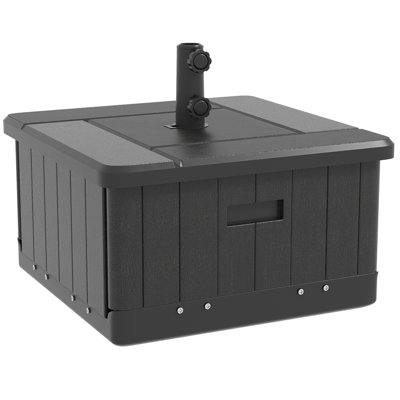 Base de parasol d'extérieur 3-en-1 Outsunny (table basse incluse, sans chaises)
