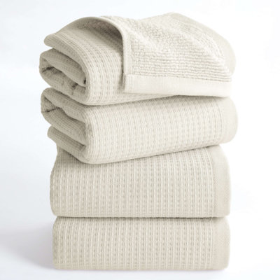 Essuie-mains luxueux 100% coton 4 pièces