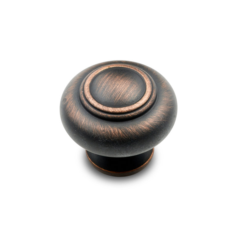 Poignée champignon Ringed CK Series, Bronze de Valence, Diamètre du bouton 1,25 po