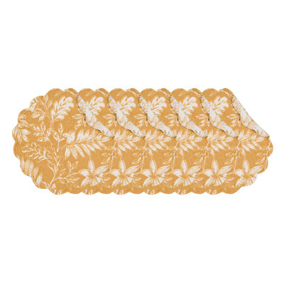 Everview Gold Machine Wash Round Set of 6 Placemats