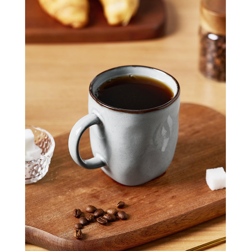 Leny 13 oz. Stoneware Coffee Mug, Gray