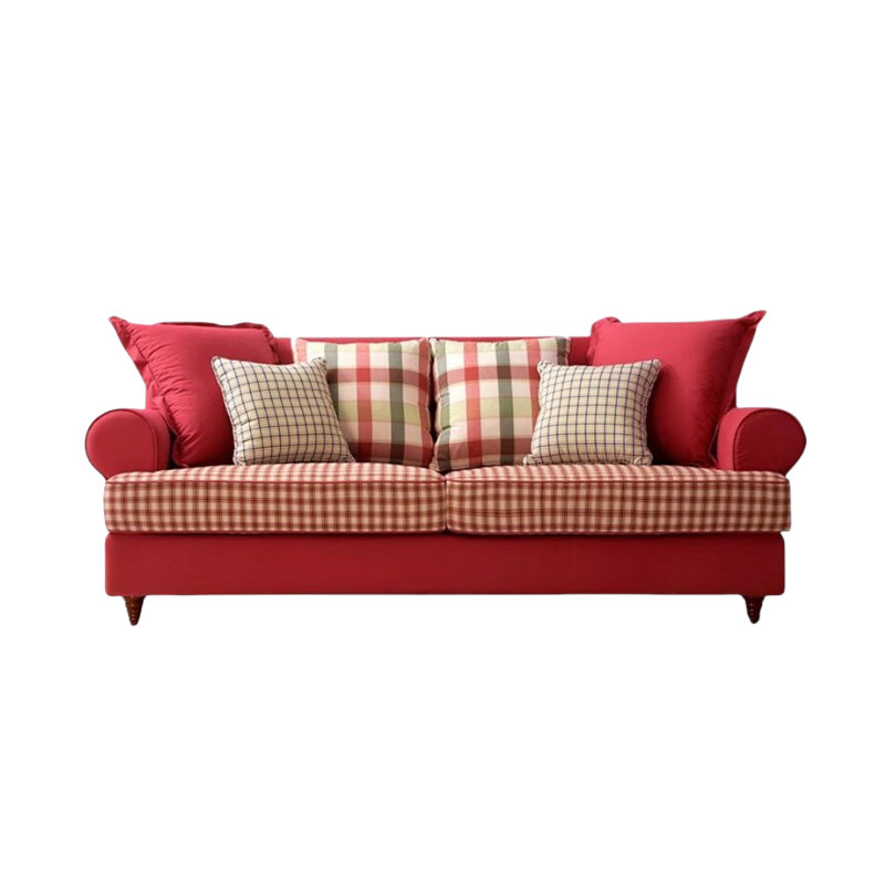 Canapé simple rouge 82,6 po