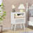 Rattan Nightstand, Boho Side Table With Drawer Open Shelf, Cane Accent Bedside End Table With Solid Wood Legs For Bedroom, Dorm And Small Spaces-1351055846-1351264197